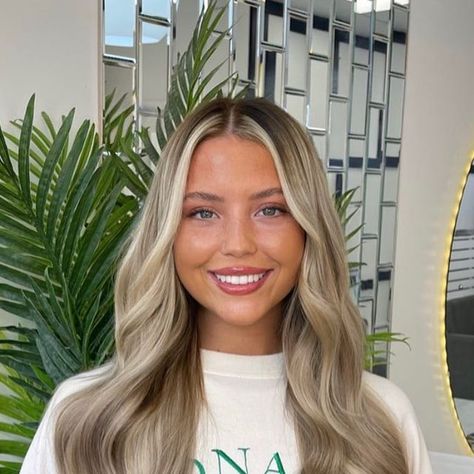 Shadow Root Babylights, Partial Highlight Shadow Root, Brown To Blonde Root Smudge, Root Smudge Money Piece Blonde, Lived In Blonde Root Smudge, Root Smudge Lowlights, Level 6 Root Smudge, Blonde W Root Smudge, Blonde Hair Root Stretch