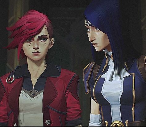 Vi And Kaitlyn, Arcane Caitlyn And Vi, Vi And Caitlyn Matching Icons, Vi And Caitlyn Arcane, Vi And Cait, Arcane Vi And Caitlyn, Caitlyn X Vi, Cait Vi, Vi X Caitlyn