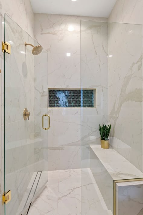 Bathroom Shower Tiles, Large Tile Bathroom, Large Shower Tile, Metro Design, Master Bath Tile, Marble Tile Bathroom, Shower Tiles, Master Bath Shower, Tiles Ideas