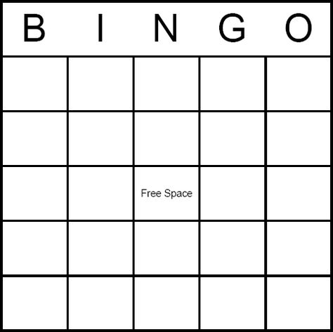 Blank Bingo Card - have baby shower guests fill in the blank card with gifts they think the mother-to-be will receive, then they put an X over them as she receives them. The first to get 5 in a row wins a prize. Blank Bingo Template, Blank Bingo Board, Summer Bingo, Free Printable Bingo Cards, Blank Bingo Cards, Story Crafts, Bingo Card Template, Free Bingo Cards, Bingo Template