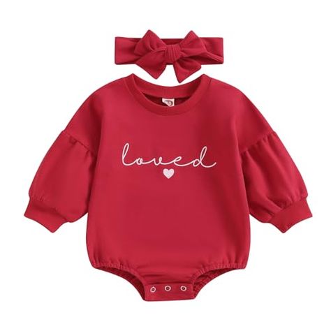 Baby Boy Girl Valentines Day Outfit Mama's Little Love Sweatshirt Romper Oversized Long Sleeve Bubble Onesie Clothes Baby Girl Valentines Day Outfit, Baby Valentines Day Outfit, Baby Valentines Outfit, Valentine Outfits, Girls Valentines Outfit, Girl Valentines, Baby Bubble Romper, Valentines Day Baby