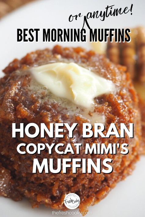 Sticky Honey Bran Muffins, Mimi’s Cafe Bran Muffins, Mmmuffins Copycat Recipes, Tim Hortons Bran Muffin Recipe, All Bran Cereal Muffins Recipe, Mimi’s Cafe Honey Bran Muffins, Homemade Bran Muffins, Honey Bran Muffins Recipes, Best Muffins Ever