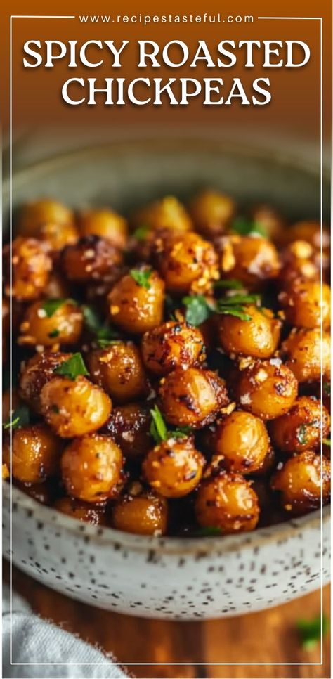 These crispy, spicy roasted chickpeas are a perfect snack or crunchy side dish. They’re easy to make, packed with flavor, and bring a delightful crunch to your meals. #SpicyRoastedChickpeas #HealthySnacks #CrunchySnacks #ChickpeaRecipes #HealthySideDish #RoastedChickpeas #SpicySnacks #VegetarianRecipes #VeganSnacks #ProteinSnack Roasted Chickpeas Snack, Spicy Roasted Chickpeas, Chickpea Recipes Roasted, Chickpea Snacks, Crunchy Chickpeas, Simple Delicious Recipes, Paleo Gluten Free Recipes, Wholesome Meals, Easy Diy Christmas Gifts