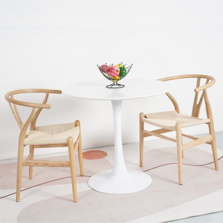 Small White Round Table, Two Chair Dining Table, Chairs For Tulip Table, Small 2 Seater Dining Table, White Tulip Table And Chairs, Small Round Table And Chairs, Cute Dining Chairs, Upholstered Kitchen Chairs, Chairs For Round Table