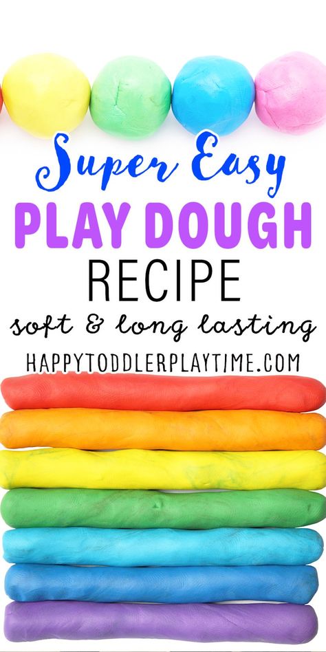 Homade Playdough, Kool Aid Play Dough Recipe, Soft Playdough Recipe, Koolaid Playdough, Make Play Dough, Best Homemade Playdough Recipe, Easy Play Dough, Soft Play Dough, Easy Playdough Recipe