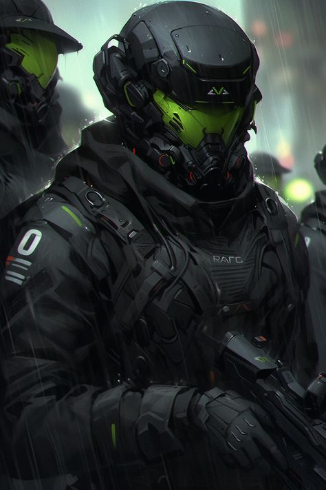 Future Soldiers, Future Warfare, Destiny Fashion, Sci Fi Character Design, Tactical Armor, Helmet Concept, Any Means Necessary, Futuristic Armor, الفن الرقمي