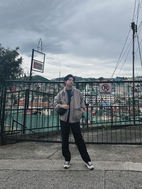 Simple styles I wore during our baguio trip! Baguio Fits Men, Baguio Outfit Men, Baguio Fits, Baguio Outfit, Shoulder Bag Outfit, Fits Men, Men's Outfits, Baguio, What I Wore