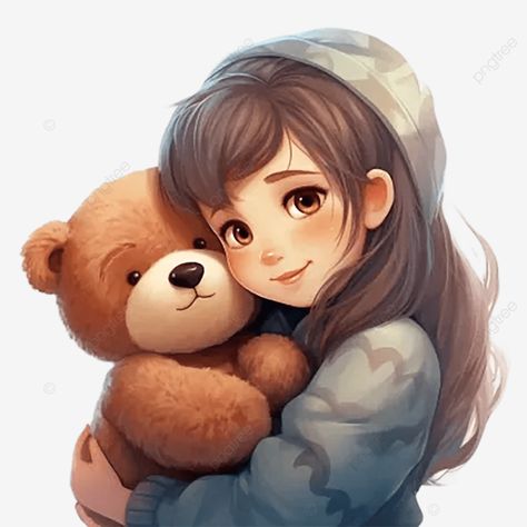 cartoon character hugging a teddy bear exuding warmth and comfort against plain 3d girl cartoon pn Cute Hug Cartoon, Hugging A Teddy Bear, Teddy Drawing, Random Poses, Teddy Bear Drawing, Teddy Bear Cartoon, Teddy Bear Hug, Cartoons Dp, Teddy Girl