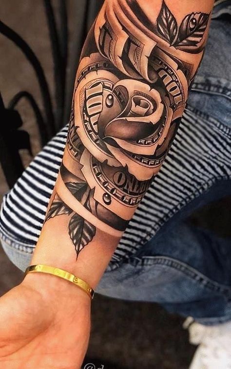 2021 Roman Numerals, Moneybag Tattoos On Neck, Seductive Tattoos For Women, Money Rose Tattoo, Money Rose, G Tattoo, Polynesian Tattoos, Hand Tattoos For Girls, Girl Arm Tattoos