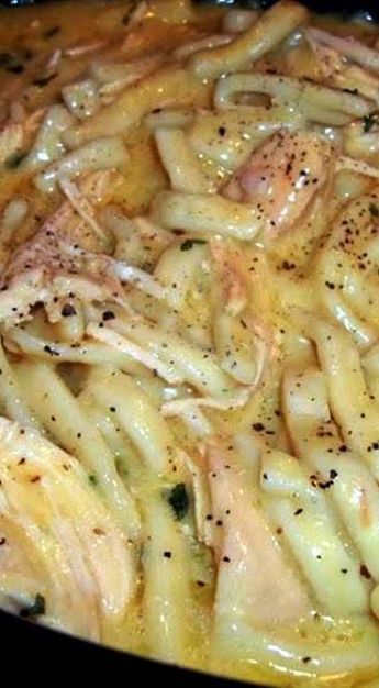 Cassie's Comforting Chicken & Noodles | Crock Pot Recipe Chicken Noodles Crock Pot, Chicken Thights Recipes, Crockpot Chicken And Noodles, Chicken And Noodles, Pasta With Chicken, Crock Pot Recipe, Chicken Noodles, Noodles Recipe, Best Chicken Recipes