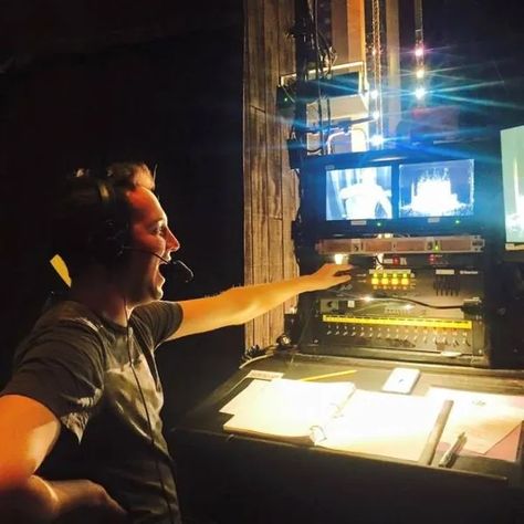 Stage Manager Career Spotlight: BEETLEJUICE's Matt DiCarlo Is Our Guide To Stage Managing on Broadway Broadway Stage Aesthetic, Stage Crew Aesthetic, Stage Manager Aesthetic, Backstage Aesthetic, Career Manifestation, Stage Director, Theater Tech, Music Management, Stage Management