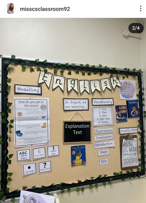 Good Work Display, English Working Wall, English Classroom Displays, Primary Classroom Displays, Phonics Display, English Display, Classroom Wall Displays, Maths Working Wall, Literacy Display