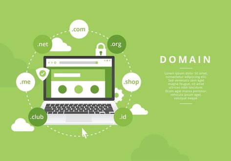 Website Domain Illustration Free Vector Vector Art, Vector Free, For Free, Clip Art