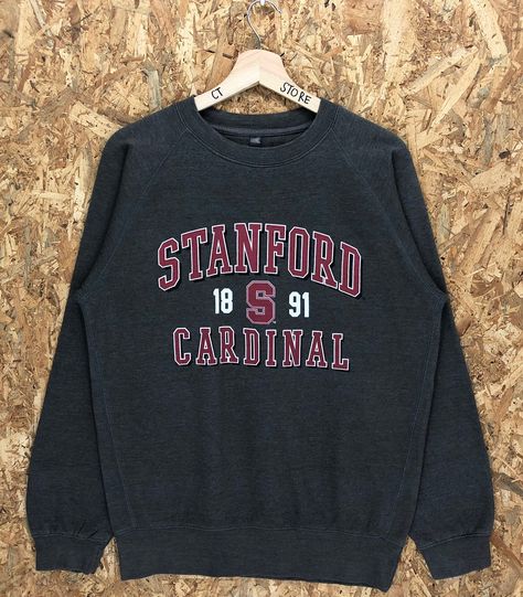 Vintage Stanford Cardinal Crewneck Sweatshirt Pullover Stanford Cardinal Sweater by CTStoreShop on Etsy Stanford Logo, Stanford Sweatshirt, Used Clothing, Pullover Sweatshirts, Sweat Shirt, Crewneck Sweatshirt, Favorite Outfit, Types Of Sleeves, Crew Neck Sweatshirt