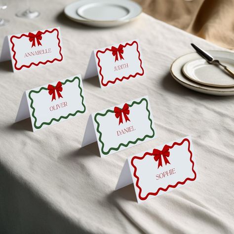 Table Cards Christmas, Table Name Cards Christmas, Christmas Table Cards, Christmas Menu Ideas Buffet, Christmas Name Place Cards, Christmas Name Cards, Volunteer Christmas, Place Cards Christmas, Menu Place Cards