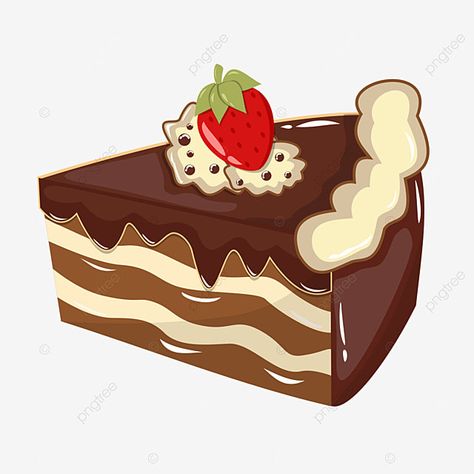 Animated Cake, Cake Animation, Chocolate Cake Slice, P Png, Sweets Clipart, Animated Food, Strawberry Drawing, Cake Clipart, Cake Png