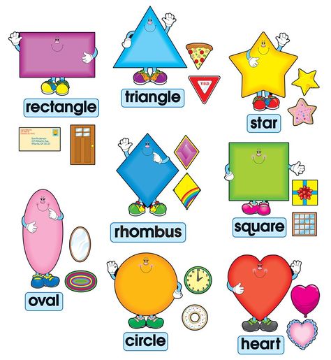 Carson Dellosa Shapes Bulletin Board Set (3273) Classroom Bulletin Boards Elementary, Shape Chart, Creative Math, Carson Dellosa, Preschool Classroom Decor, Animal Worksheets, Math Stem, Shapes Preschool, Bulletin Board Sets