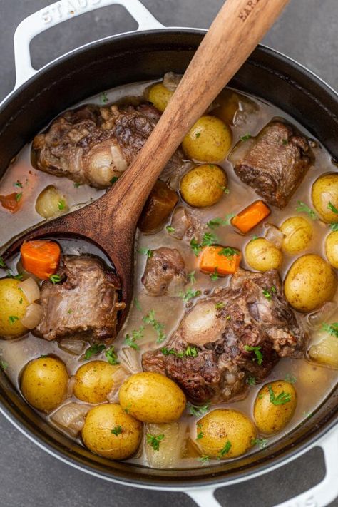 Ox Tail Soup Recipe, Oxtails And Gravy Recipe, Oxtail Recipes Crockpot, Oxtail Recipes Easy, Cooking Oxtails, Oxtail Stew Recipe, Beef Oxtail, Oxtail Recipe, Braised Oxtail