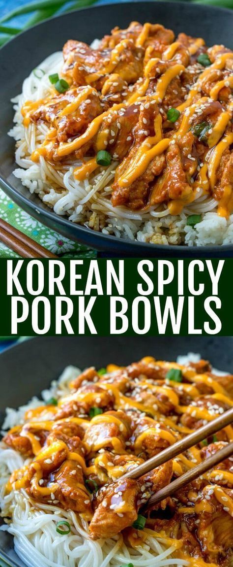 Pork Bulgogi Bowl, Bulgogi Bowl Recipe, Spicy Pork Bulgogi, Korean Spicy Pork, Bulgogi Bowl, Pork Bowls, Pork Bulgogi, Koreansk Mad, Koreansk Mat