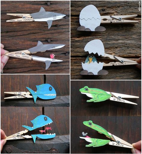 broches Summer Crafts, Cute Diy Projects, Seni Origami, Clothes Pin Crafts, Snowman Crafts, Camping Crafts, Childrens Crafts, Cute Snowman, Easy Crafts For Kids