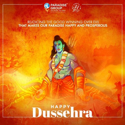 Paradise Group wishes you a very happy Vijaydashmi. May this auspicious day mark new beginnings in our life and bring prosperity and happiness to all. #paradisegroup #leadingbuilder #navimumbai #happydussehra Happy Dasara Wishes In Hindi, Dasara Wishes In Telugu, Dussera Wishes In Telugu, Happy Dasara Images Hd, Happy Vijayadashmi And Dussera, Paradise Group, Happy Ram Navami, Ram Navami, Happy Dussehra