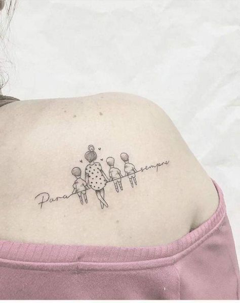 Three Children Tattoo, Tattoos Ladybug, Children Tattoos For Moms, Grinch Tattoo, Tattoos Spider, Enchanted Tattoo, Ladybug Tattoos, Mutterschaft Tattoos, Bat Tattoos