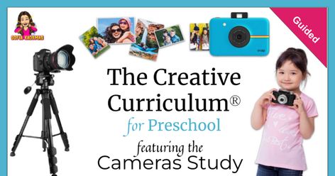 Camera Theme Preschool, Preschool Camera Study, Creative Curriculum Camera Study, Steam For Preschool, Photography Classroom, Cc Camera, Creative Curriculum, Preschool Theme, Preschool Classroom