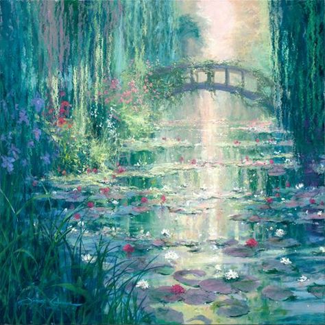 James Coleman, Monet Art, Amazing Paintings, Nature Art Painting, Impressionist Art, Ethereal Art, Mini Canvas Art, Dreamy Art, Water Lilies