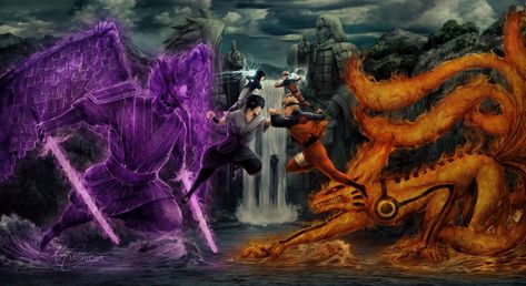 Naruto v Sasuke by jasric Naruto Vs Sasuke Final, Sasuke Vs, Sasuke Uchiha Sharingan, Naruto Uzumaki Hokage, Naruto Tattoo, Naruto And Sasuke Wallpaper, Naruto Vs Sasuke, Naruto Vs, Naruto Images