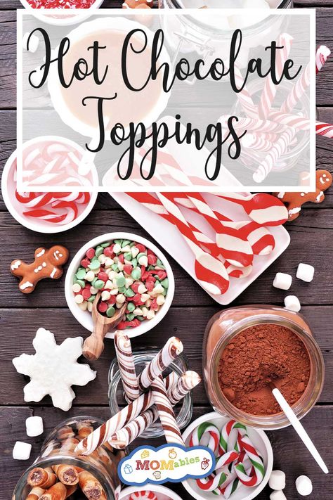 Toppings For Hot Chocolate, Hot Chocolate Toppings Ideas, Ultimate Hot Chocolate, Hot Chocolate Bar Toppings List, Chocolate Bar Toppings, Hot Chocolate Toppings, Best Hot Chocolate Recipes, Healthy Christmas Cookies, Salted Caramel Hot Chocolate