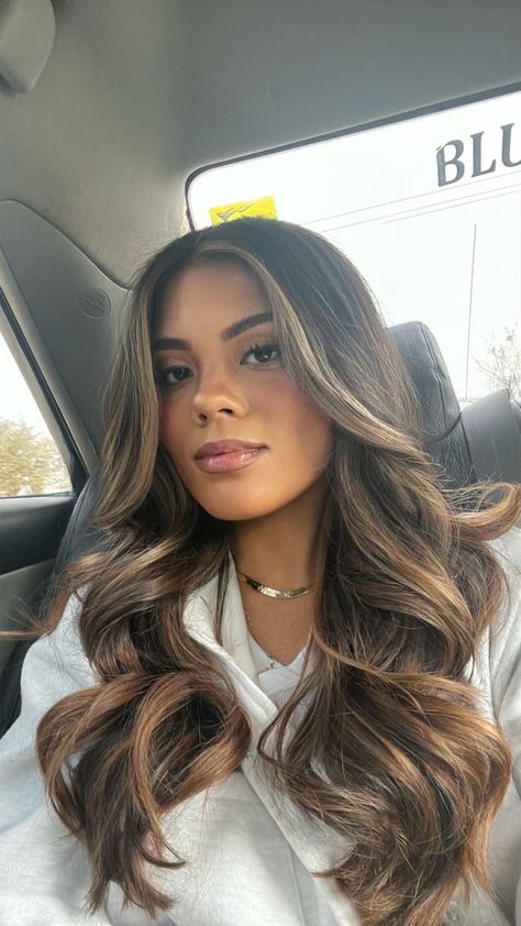 Rambut Brunette, Black Hair Balayage, Honey Brown Hair, Brown Hair Looks, Brown Hair Inspo, Brunette Hair With Highlights, Hair Colour Ideas, Brunette Balayage, Brunette Balayage Hair