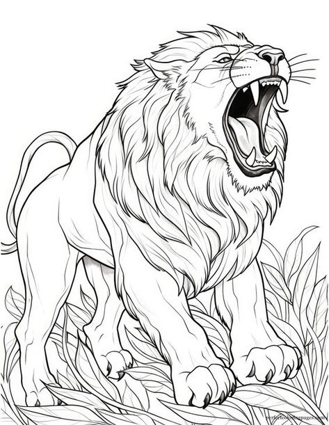 Lion Coloring Pages for Kids and Adults - Printable & Free! Coloring pages #coloringpages Coloring page #coloringpage Adult Coloring pages #adultcoloringpages Coloring pages adult #coloringpagesadult Coloring books #coloringbooks 5.518 Lion Colouring Picture, Lion Coloring Pages Free Printable, Dinosaurs Drawings, Lion Coloring, Cartoon Ideas, Lion Coloring Pages, Lion Sketch, Cnc Designs, Sketchbook Layout