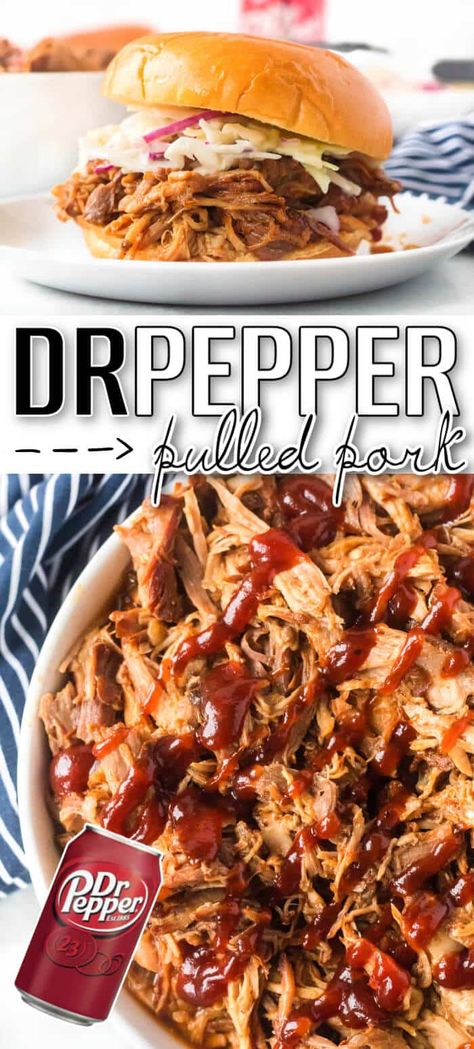 Dr Pepper Pulled Pork Crock Pot, Leftover Smoked Pork, Pulled Pork Dip, Pork Dip, Pork Bbq Sauce, Recipe Pulled Pork, Pulled Pork Crock, Crockpot Pulled Pork Bbq, Dr Pepper Pulled Pork