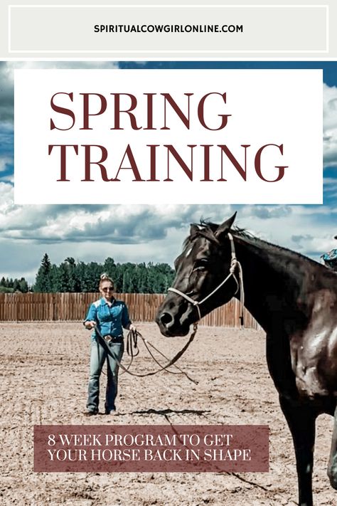 After a long winter, it's time to get back in the saddle! Check out these tips for creating a safe and effective spring training program for you and your horse. From setting goals to celebrating milestones, Rachel shares her expert advice. Plus, grab her Free Equestrian Goal Setting Workbook to kickstart your journey! 🐴💪 #HorseTraining #SpringRiding #EquestrianGoals" Horse Workouts Exercises, Horse Training Program, Horse Training Ground Work, Horse Healing, Mindset Work, Horse Shelter, Horse Exercises, Sports Therapy, Equine Therapy