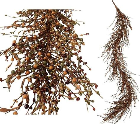 Amazon.com: Artificial Fall Pip Berry Garland - 6ft Rustic Autumn Decorations for Mantel, Thanksgiving, Harvest, and Farmhouse Decor - Perfect for Indoor Fall Wedding Centerpiece and Table Display DKGR : Home & Kitchen Thanksgiving Mantle Decor, Indoor Fall Wedding, Thanksgiving Mantle, Grapevine Garland, Pip Berry Garland, Berry Bouquet, Vine And Branches, Beautiful Front Doors, Thanksgiving Harvest