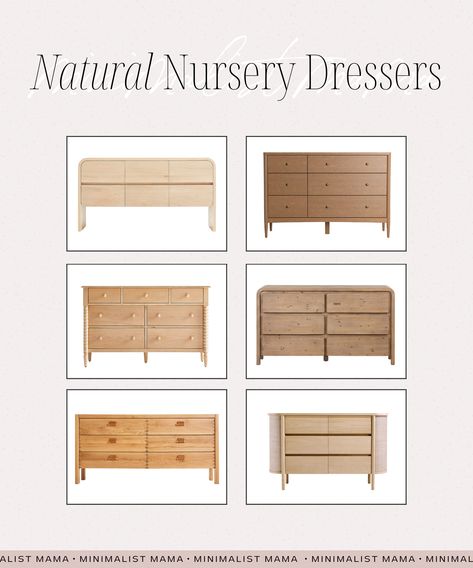 Searching for cute nursery dressers for your baby boy nursery or baby girl nursery? These cute wood dressers are neutral and modern and perfect for your baby room! White Oak Dresser Nursery, Natural Wood Nursery Dresser, Light Wood Dresser Nursery, Natural Wood Nursery Furniture, Neutral Nursery Dresser, Floating Dresser, Baby Boy Nursery Room Design, Nursery Dressers, Modern Baby Boy Nursery