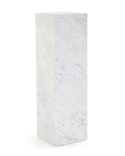 Marble Pedestal Table, John Richard Furniture, French Country Blue, Marble Pedestal, Pedestal Side Table, White Carrara Marble, Carrera Marble, Planter Table, Painted Chest