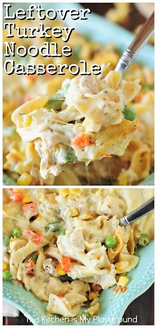 Easy Weeknight Dinners Ground Turkey, Turkey Casserole Recipes Leftover, Easy Leftover Turkey Recipes, Turkey Noodle Casserole, Turkey Casserole Recipe, Leftover Turkey Casserole, Turkey Leftovers, Noodle Casserole Recipes, Resep Pasta