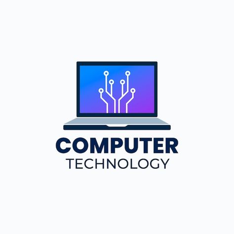 Free vector tech computer logo template | Free Vector #Freepik #freevector #gradient-logo #business-logo #company-logo #logo-templates Ict Logo, Computer Logo, Tool Logo, Computer Shop, Free Logo Templates, Gradient Logo, Logo Company, Old Logo, Computer Repair