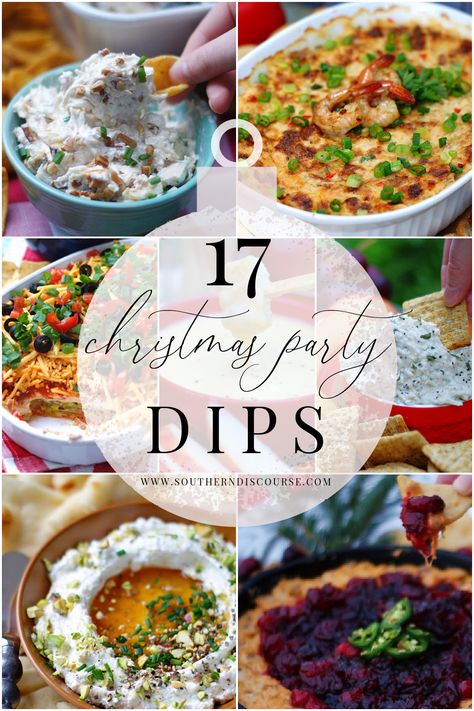 17 Christmas Eve Dips - southern discourse Christmas Eve Dips, Holiday Party Dips, Christmas Party Dips, Christmas Eve Appetizers, Holiday Dips, Holiday Appetizers Christmas, Warm Appetizers, Christmas Dip, New Years Appetizers