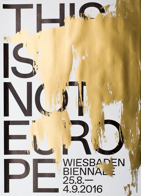 Berlin, Wiesbaden, Gold Graphic Design, Gold Typography, Golden Painting, Gold Poster, The Theater, Art Wallpaper Iphone, Branding Design Inspiration