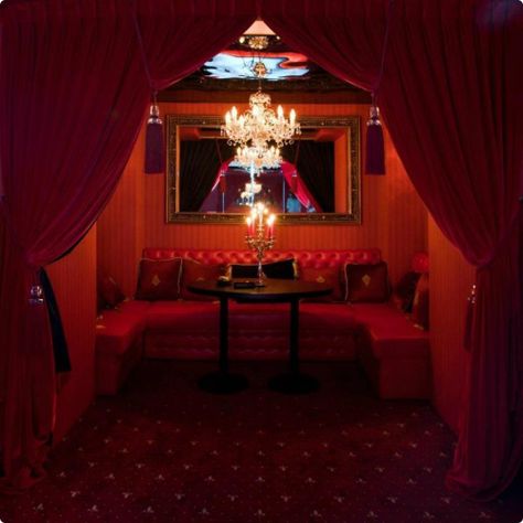 The private VIP room. Lounge Aesthetic, Speakeasy Decor, Strip Clubs, Dance Rooms, Lounge Club, Nightclub Design, Cute Curtains, Private Lounge, Vip Lounge