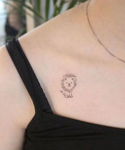 Arlo Tattoo, Small Spiritual Tattoos, Simple Lion Tattoo, Small Tattoos Ideas, Small Lion Tattoo, Leo Tattoo Designs, Horoscope Tattoos, Leo Tattoos, Inspiration Tattoos