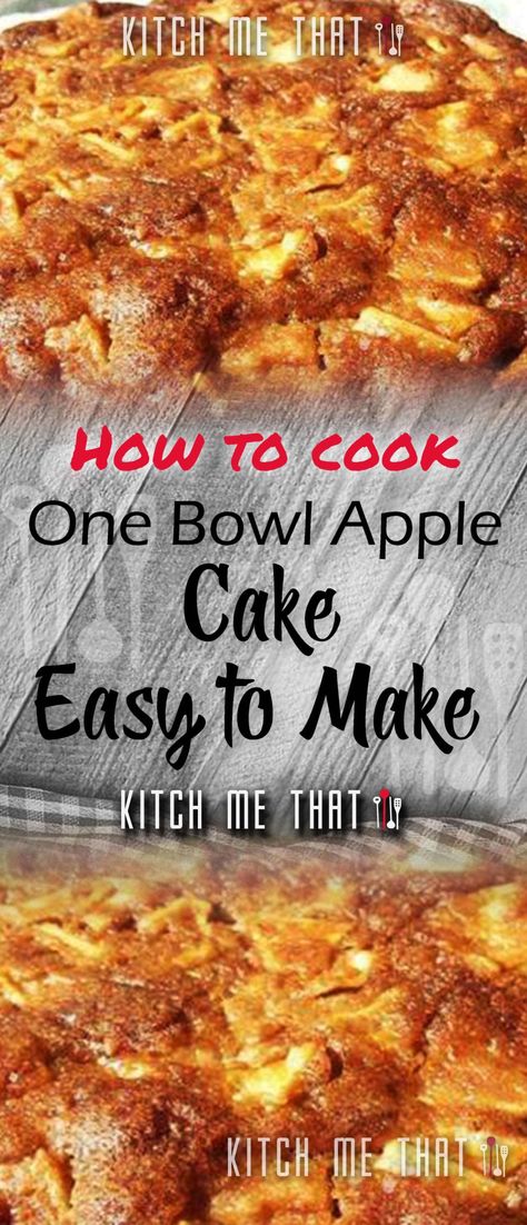 One Bowl Apple Cake | Cakes Recipe to Try!! One Bowl Apple Cake Recipe Easy, Cake Mix Apple Cake Recipe, Easy Apple Cake With Fresh Apples, One Bowl Apple Cake Recipe, One Bowl Apple Cake, Apple Cake Recipe Easy, Apple Cinnamon Cake, Easy Apple Cake, Honey Crisp