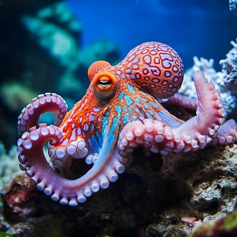 Octopus Photography, Cool Sea Creatures, Octopus Painting, Sea Creatures Art, Sea Life Art, Deep Sea Creatures, Octopus Tattoo, Octopus Art, Beautiful Sea Creatures