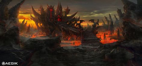 Evil Fortress, Environment Map, Medieval Dragon, Dnd Ideas, Fantasy Castle, Fantasy Places, Fantasy Map, Fantasy Artist, Environment Concept Art