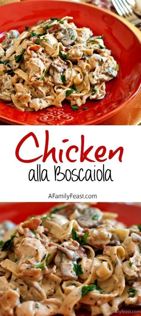 Boscaiola Recipe, Pasta And Chicken, Gf Pasta, Pasta Creamy, Resep Pasta, Foods Ideas, Pasta Chicken, Best Pasta, I'm Leaving