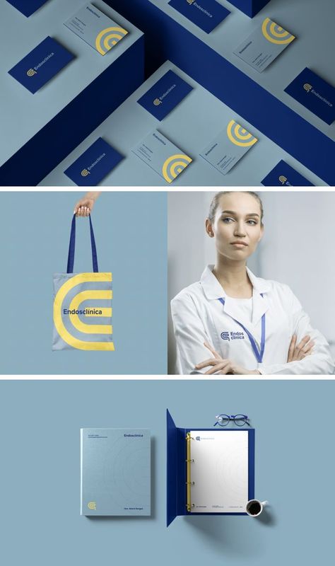 Endosclínica Branding by Rodrigo Balbino Healthcare Branding Design, Gastroenterology Logo, Medicine Branding, Healthcare Inspiration, Clinic Logo Design, Medical Identity, Clinic Branding, Medical Branding, Private Clinic