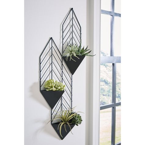 Let style bloom inside or out with the Dashney metal wall planter. Whether housing an indoor herb garden or beautifying a patio, deck or pool area, it makes such a simply chic statement. Wall Planters Outdoor, Metal Wall Planters, Wall Planters Indoor, Indoor Herb, Salon Suites, Succulent Wall, Decoration Plante, Indoor Herb Garden, Inspire Me Home Decor