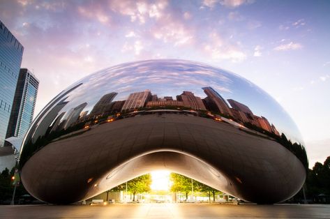 Chicago Bean — Thomas Campone Photography Chicago Bean, Contemporary Art Installation, Anish Kapoor, Millennium Park, Public Sculpture, English Artists, Big Art, Sculpture Installation, Abstract Sculpture